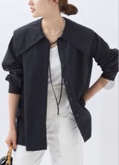 極美品】Plage ヴィンテージビッグカラーブラウス - メルカリ