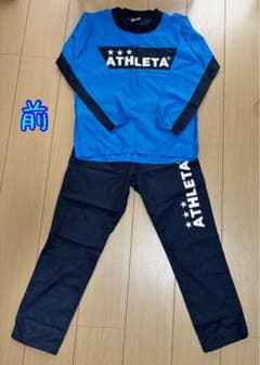 【ほぼ新品】アスレタ ジュニア ピステ 上下セット 140 ブルー ネイビーのサムネイル