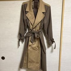 w closet トレンチコート チェック柄 切替デザイン - メルカリ