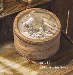 【新品】salut! サリュ ドライフラワー ウッドケース ナチュラル雑貨 新品】salut! サリュ ドライフラワー ウッドケース ナチュラル雑貨