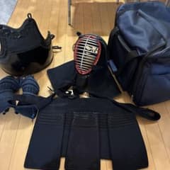 剣道防具一式セット【面小手胴垂防具袋】＋1000円で竹刀袋も付けますのサムネイル