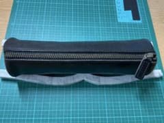無印良品　レザーペンケース　廃盤　黒革のサムネイル