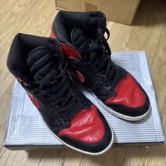 Nike aj1 bred ジョーダン1 ブレッド 2001 26.5 美品のサムネイル