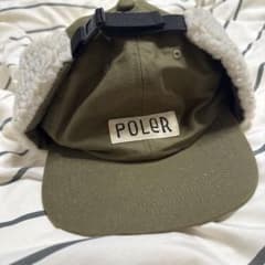 POLeRのCOTTON BOA FLAP CAP(オリーブカラー)のサムネイル