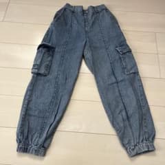 デニムパンツ　ピンクラテ　150センチのサムネイル