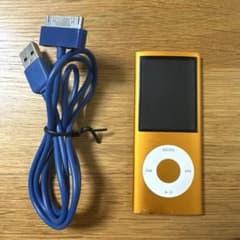 Apple iPod nano 第4世代 16GB オレンジ 充電ケーブル付 - メルカリ