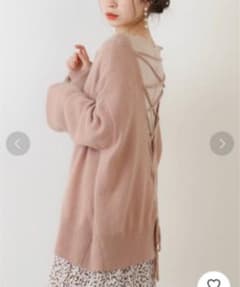 who's who Chico フォックスバックレースアップニットのサムネイル