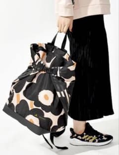 値下げ☆adidas×marimekko フラワーパターン リュック - メルカリ