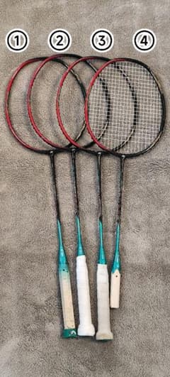 ジャンク品】アストロクス88d 4UG5 4本セット バドミントン ラケット