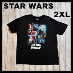 STAR WARS 마지막 제다이 티셔츠 그래픽 블랙 2XL