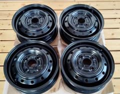 【新車外し】スズキ エブリィJリミテッド用 DA17V 鉄チンホイール 4個 新車外し】スズキ エブリィJリミテッド用 DA17V 鉄チンホイール 4個