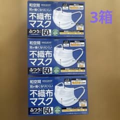 マスク(WAKUKAN不織布マスク)60枚入×40個 WAKUKAN 不織布マスク 60枚入り ふつうサイズ - メルカリ