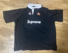 Supreme S/S Rugby Black Lラガーシャツ - メルカリ