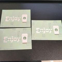 スターバックス ドリンクチケット 3枚セット スタバ Starbucksのサムネイル