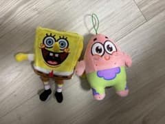 スポンジボブ パトリック ぬいぐるみ マスコット 2体セットのサムネイル