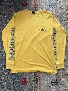 stussy 両面・袖プリント ロングスリーブTシャツ greenyのサムネイル