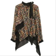 Sacai サカイ 21AW Tweed Pullover ツイード ブラウス - メルカリ