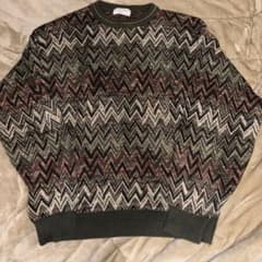 90s USA製 総柄ニット XL vintage 古着のサムネイル