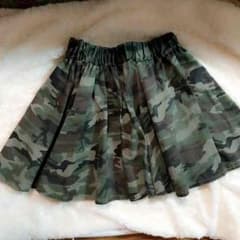 カモフラフレアミニスカートのサムネイル