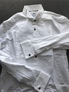一回使用のウイングカラーシャツ　メンズ　ドレス　ZARA 結婚式　パーティのサムネイル