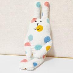 クラフトホリック ドット柄 ぬいぐるみ ラブ うさぎ カラフル