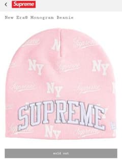 Supreme / New Era Monogram Beanie (ピンク) - メルカリ