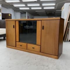 大川家具 カキウチ家具工業 150cm幅サイドボード キャビネット 収納