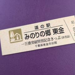 道の駅特別記念きっぷ（ゴールド）みのりの郷東金 - メルカリ