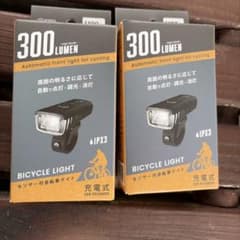 300ルーメン自転車用フロントライト USB充電式　個別売りも可能ですのサムネイル