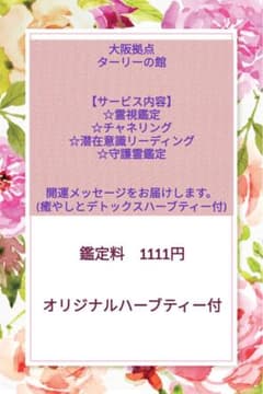 平日限定特別価格☆ターリーの占い☆霊視鑑定とチャネリングのサムネイル