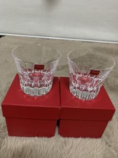 Baccarat カットクリスタル ロックグラス 2個セットのサムネイル