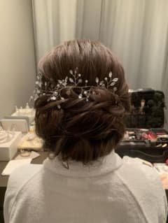 アネモネ ウエディングヘッドドレス シルバー 小枝のサムネイル