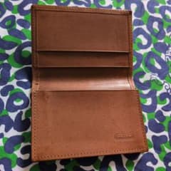 COACH レザー名刺入れカードケース ブラウンのサムネイル