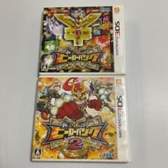 ヒーローバンク２本セット　3DS中古ソフト