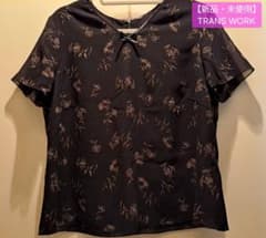 【新品・未使用】TRANS WORK 花柄シアーカットソー