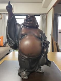 【縁起物】　大型5.5キロ　銅製　布袋様　七福神　商売繁盛　開運のサムネイル