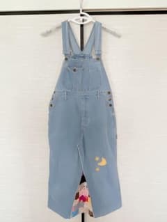 デニム パッチワーク サロペットスカートのサムネイル