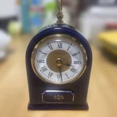 We s t c I ox 置時計 陶器製 ネイビー ゴールドのサムネイル