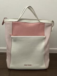 COLE HAAN 3wayコンバーチブルバッグ ピンクホワイトのサムネイル