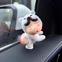 車内装飾クレヨンしんちゃん クマ着ぐるみ フィギュアとスライド式ホルダーのセットのサムネイル
