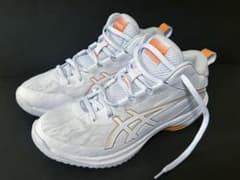 ASICS GELHOOP V17 スタンダード ホワイト/オレンジ - メルカリ