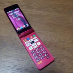 SHARP A207SH ピンク　かんたん携帯11 ジャンク　画面割れのサムネイル