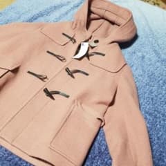 GUくすみピンクダッフルコートのサムネイル