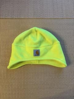 Carhartt フリース ニット帽 ビーニー ネオンイエローのサムネイル