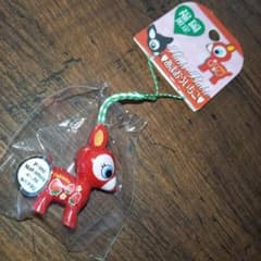 根付け　ストラップ　福岡限定　あまおうイチゴ　バンビ　プチバビエ　イチゴ