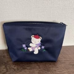 美品⭐︎ファミリア familiar 宝塚限定 ポーチ ネイビー - メルカリ