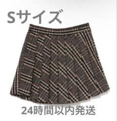 スカート andmary Monica check pleats mini skirt M ANDMARY】Monica check pleats mini skirt