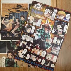 鬼滅の刃 シール、ポスターセットのサムネイル