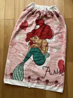 디즈니 아리엘 랩 타월 목욕 타월 수영장 80cm