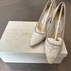 JIMMY CHOO グリッターチェック パンプスのサムネイル